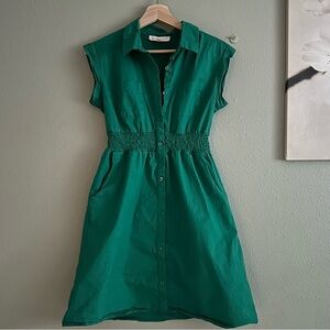 Collared house dress